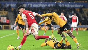 hasil wolves vs arsenal