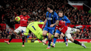 prediksi skor bournemouth vs man united